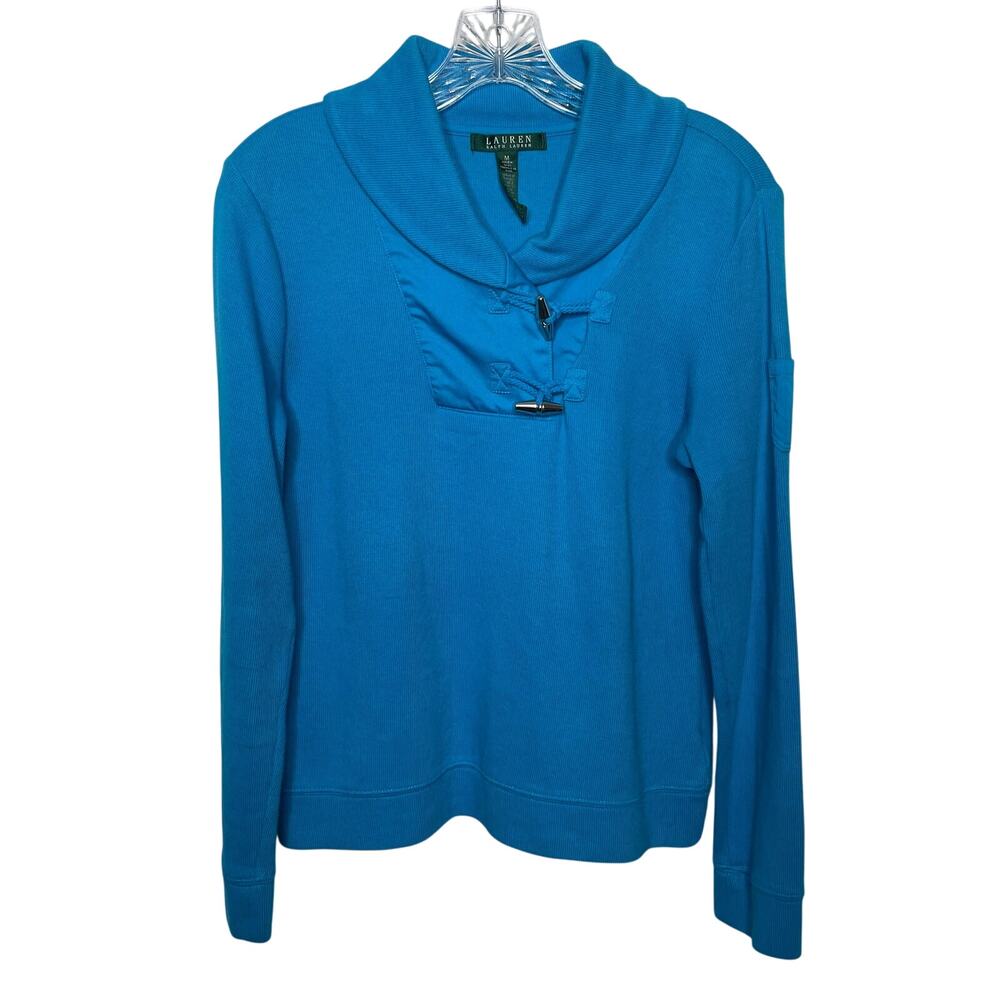 Lauren Ralph Lauren Womens Long Sleeve Bijoux Terner Viscose Chenille Top Size M